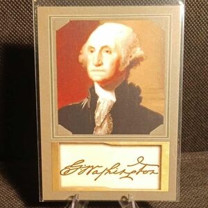 George Washington D. Gordon Facsimile Autograph Promotional Card